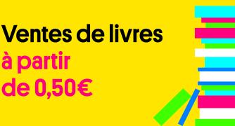 ventes de livres à partir de 0,50€