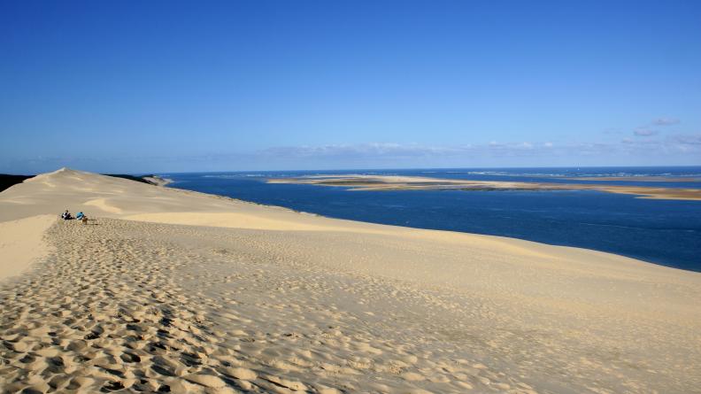 Dune du Pilat avec vue sur le Banc d'Arguin