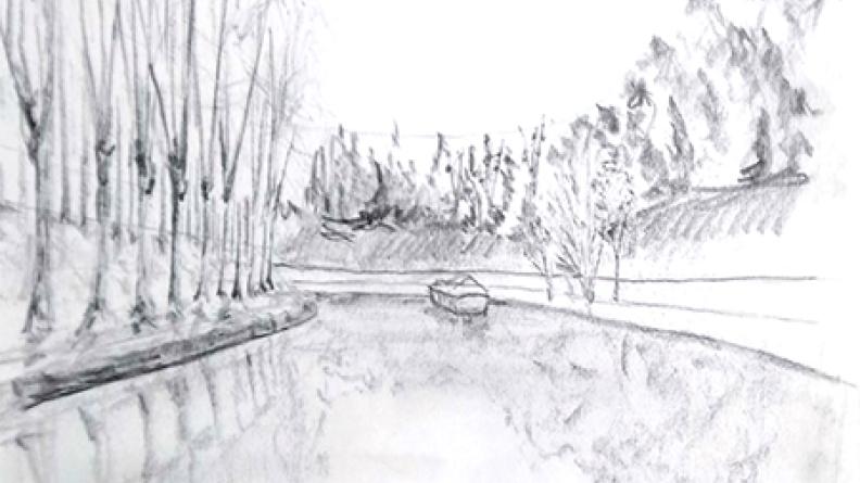 Atlas des paysages - dessin Castets