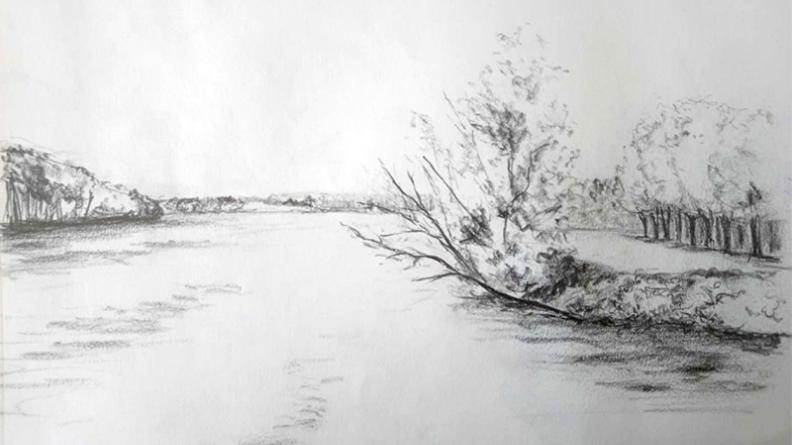 Atlas des paysages - dessin Langoiran