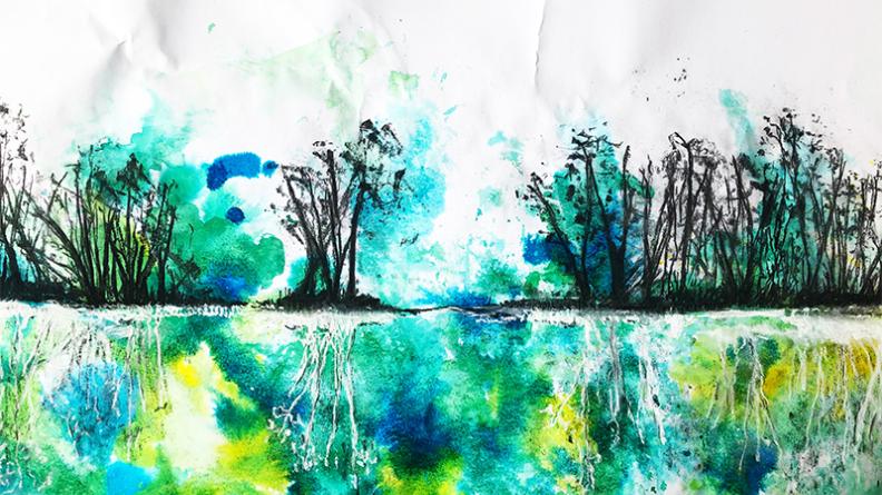 Atlas des paysages - dessin landes girondines