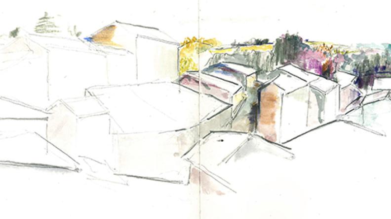 Atlas des paysages - dessin Saint Emilion