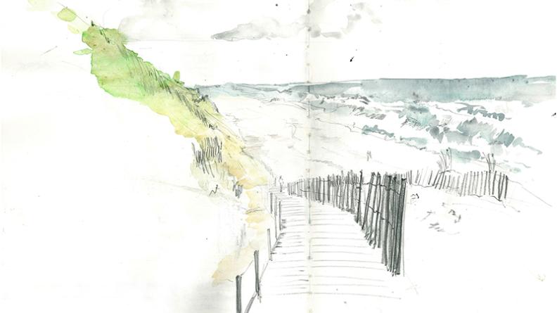 Atlas des paysages - dessin Hourtin Carcans