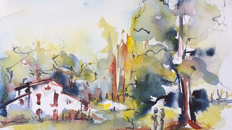 Atlas des paysages - Urban sketchers pendant la fête de la nature 2019