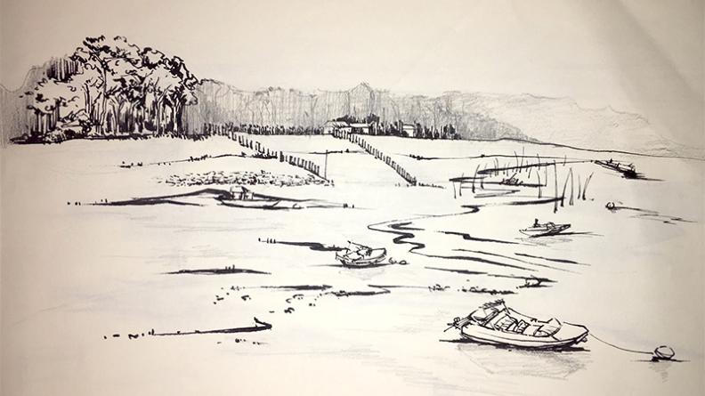 Atlas des paysages - dessin Cap Ferret