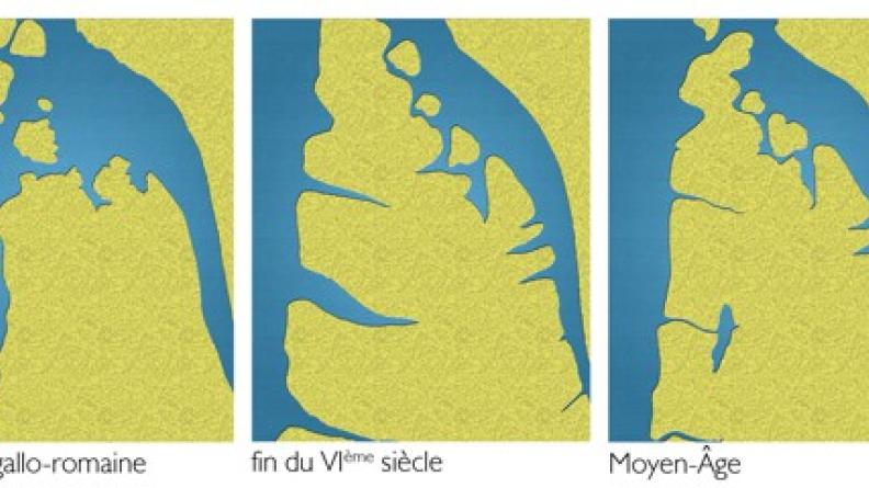 Evolution de la péninsule du Médoc