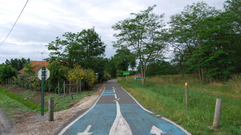 Piste Blaye-Etauliers à Cartelègue