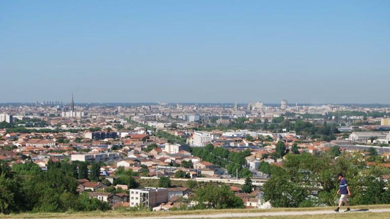 Bordeaux vue depuis les hauteurs à Cenon