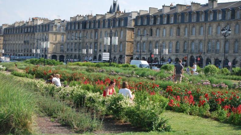 Le calcaire accentue le caractère uni et monumental de la façade fluviale de Bordeaux
