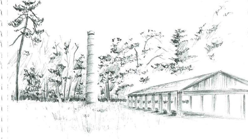 Atlas des paysages - dessin Hostens