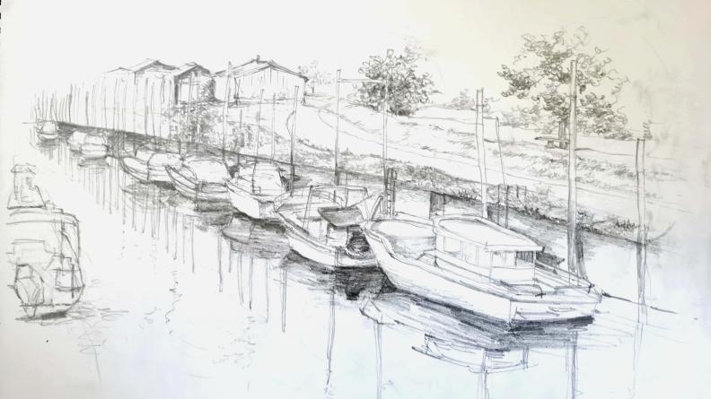 Atlas des paysages - dessin Audenge
