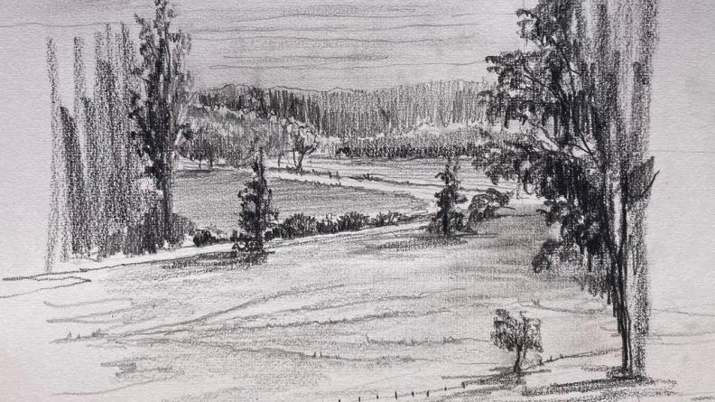 Atlas des paysages - dessin Saint-Macaire