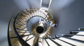 Escalier intérieur phare de Patiras