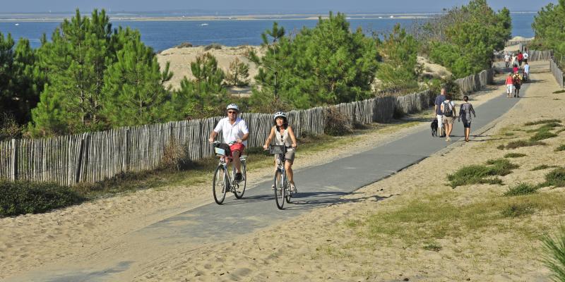 Des cycliste sur la véloroute, Vélodyssée