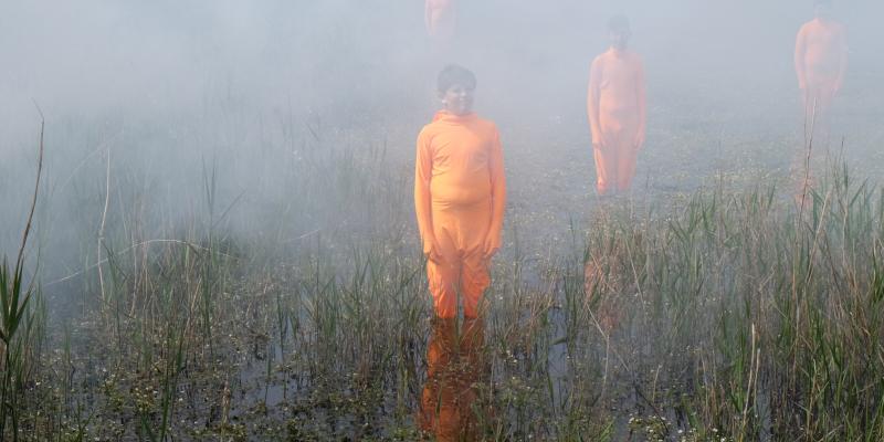 Photographie extraite du tournage au marais du Logit