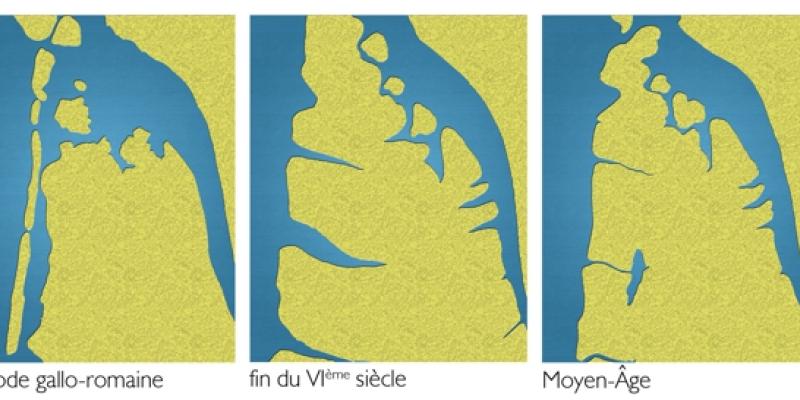 Évolution de la péninsule du Médoc 