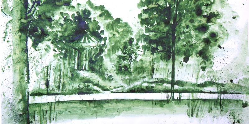 Atlas des paysages - dessin Le jardin public de Bordeaux