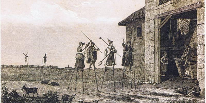 Les habitants de la Lande dans l'iconographie de la fin du XVIIIe et du début du XIXe siècle (exemple) 