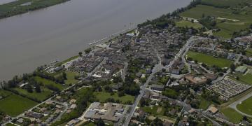 Vue aérienne de l'Estuaire de la Gironde
