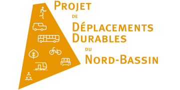 visuel avec pictos avec Projets de Déplacements Durables et Nord Bassin