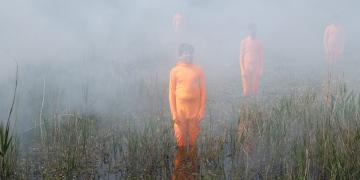 Photographie extraite du tournage au marais du Logit