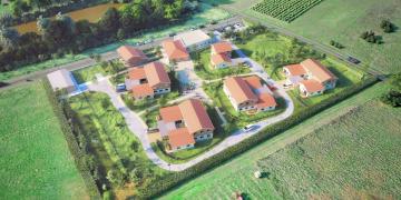 Vue du futur village d'enfants de Sablons