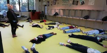 Relaxation avant création - Collège Claude Massé d'Ambarès