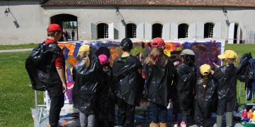 Fresque murale à Saint Vivien de Médoc - Partage d'expérience 