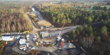 Giratoire en travaux