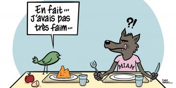 En fait, j'avais pas très faim...