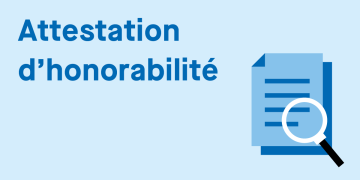 attestation d'honorabilité