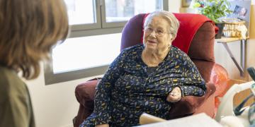 Pierrette, à l'Ehpad de Saint-André-de-Cubzac