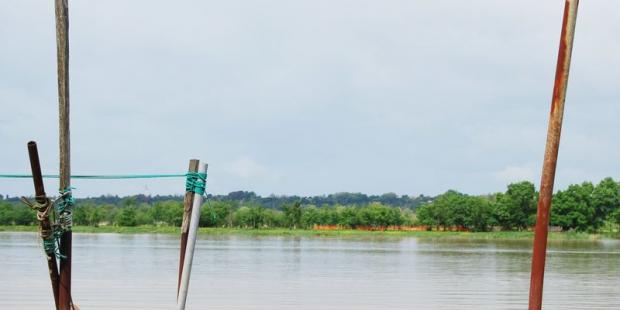 Rivages de l'Île du Nord vu depuis les berges de Margaux