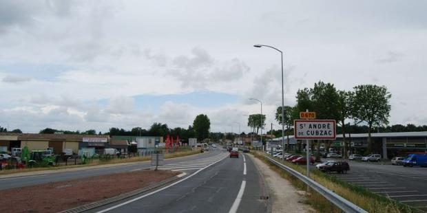 Les zones commerciales banalisent l'entrée dans Saint-André-de-Cubzac 