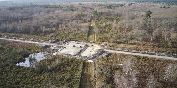 Vue aérienne travaux