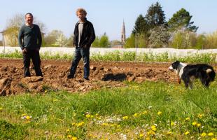 Serge Lacoste et Laurent Brunel, à Barie