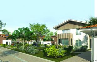 projet de logement social avec maisons collectives Gironde Habitat