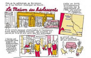 Maison des adolescents en BD