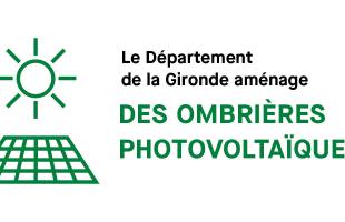 Le Département de la Gironde aménage de ’ombrières photovoltaïques