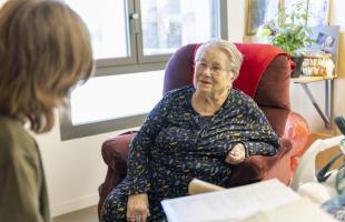 Pierrette, à l'Ehpad de Saint-André-de-Cubzac