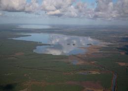 Les lacs médocains vus du ciel
