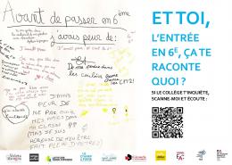 Et toi, l'entrée en 6e, ça te raconte quoi ?