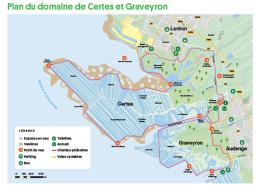 Plan du Domaine de Certes et Graveyron