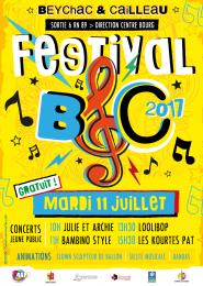 Affiche du festival B&C du 11 juillet 2017