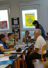 Atelier radio avec les jeunes du collège Ausone au Bouscat 