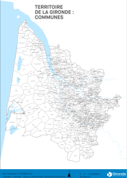 Territoires de la Gironde : communes 02/2025