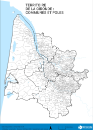 Territoires de la Gironde : communes et pôles