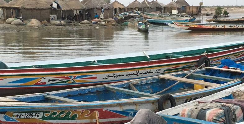 Des barques au Sénégal