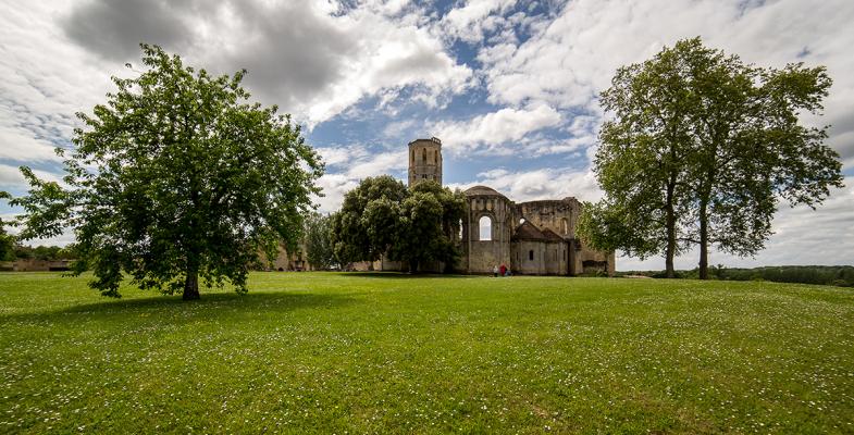 vue d'ensemble de l'abbaye de la Sauve Majeure