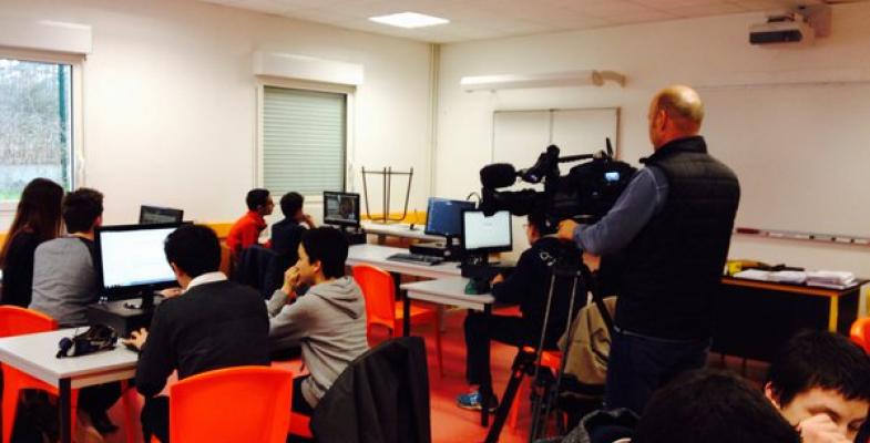 Atelier Médias avec les élèves de 3e du Collège Léonard de Vinci